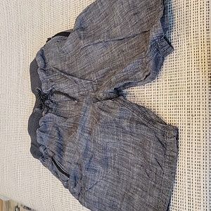 Univibe gray elastic waist shorts